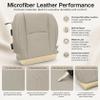 FZJDSD 1PC Ivory Tan #LA00 or LA01 Front Driver Side Bottom Microfiber Leather Replacement Seat Cover Compatible with Lexus RX330 RX350 RX400h 2004-2009 view 4