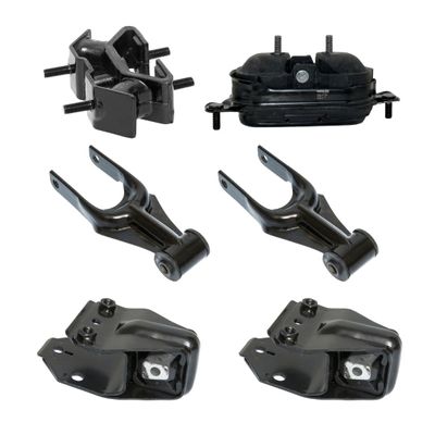 Auto Buffy Motor & Trans Mount 6PCS Set Fits 2006-2011 Chevrolet Impala / Monte Carlo 3.5L Replacement for 3104 A5263 2796 A2796HY 3090 A5372 2818 A2818