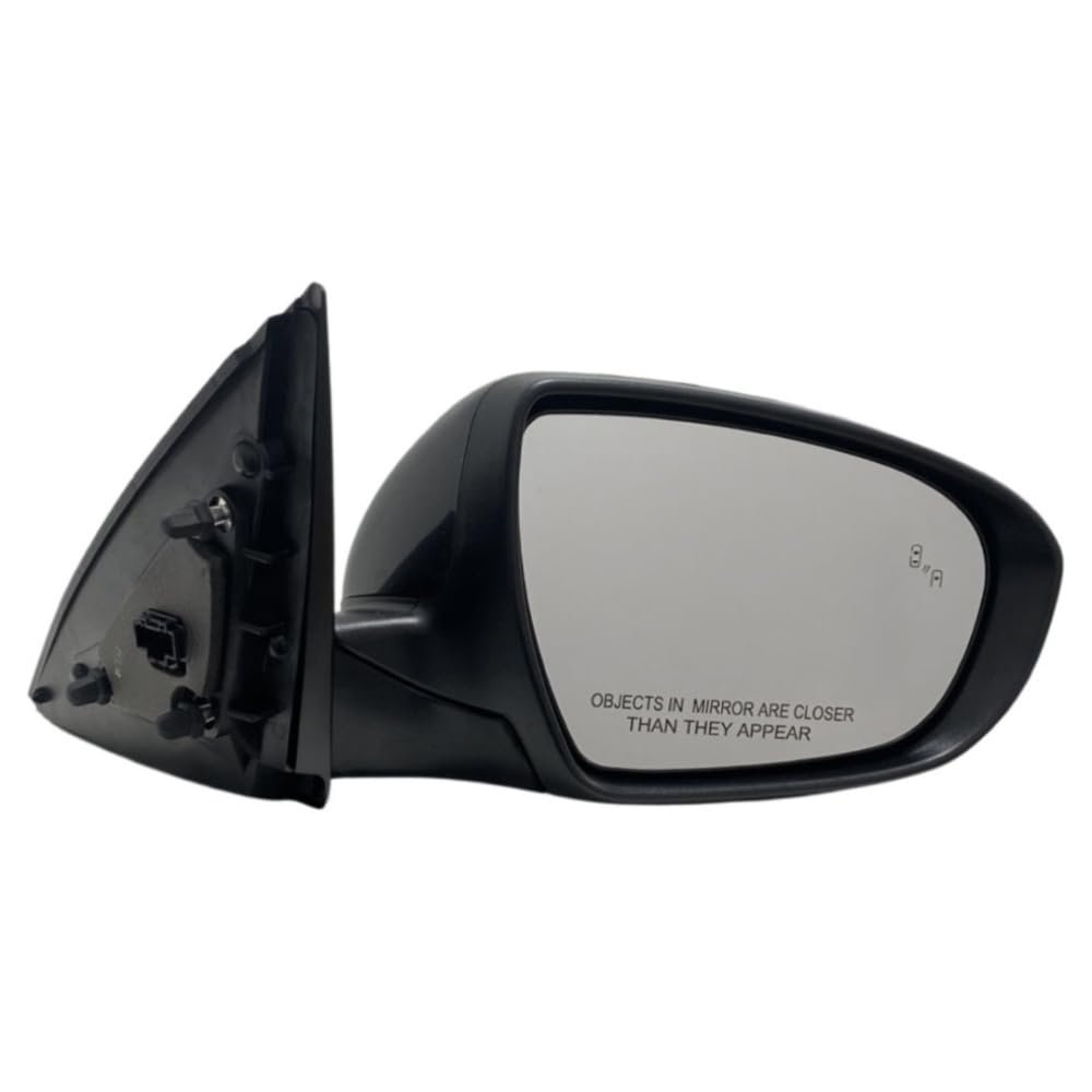 ZONEEAKO Side Mirror for Kia for Optima EX/Hybrid EX/Hybrid LX/Limited/SX/SXL 14-15 with Blind Spot Power Fold Passenger Side (Black)