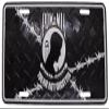 Pow Mia You are Not Forgotten Barbed Wire Diamond Deck 6"x12" License Plate view 1