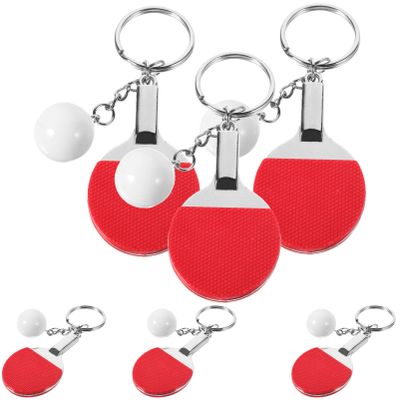 Sosoport 6pcs Table Tennis Keychains Creative Sports Accessories Small Table Tennis Pendants for Unique Decor and Keepsakes for Sports