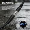 M12 A-Code 5-Pin Female to Open End Cable, 3m/9.8ft Shielded Pigtail Cord, Gold-Plated Contacts, IP67 Waterproof, Anti-Interference Signal Wire for DeviceNet, CANopen, Industrial Sensors view 4