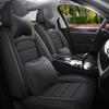 LEYPOCO Leather Seat Cover for Jaguar F-PACE 2017-2023,Waterproof Soft Seat Covers,Interior Accessories Seat Covers Cushion Vehicle Protector Airbag Compatible(Classic Black,Full Set with Pillow) view 1