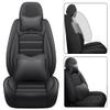LEYPOCO Leather Seat Cover for Jaguar F-PACE 2017-2023,Waterproof Soft Seat Covers,Interior Accessories Seat Covers Cushion Vehicle Protector Airbag Compatible(Classic Black,Full Set with Pillow) view 2