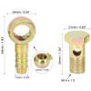 Karlass 2 Sets Car Banjo Internal Diameter 14mm Hose Barb Fittings Bolt Washer for Motorcycle Car view 2
