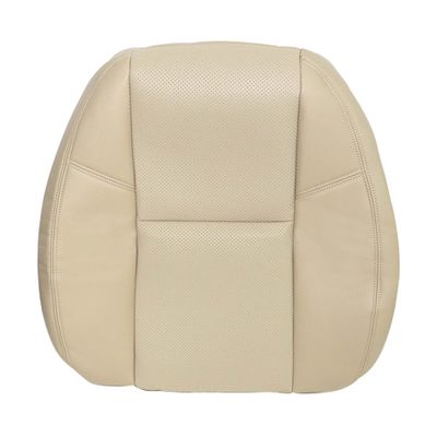 AOUTTUOA Driver or Passenger Side Top Lean Back Perforated Leather Seat Cover Tan #333 or 313 Fit for Chevy Tahoe Avalanche GMC Sierra Yukon Cadillac Escalade 2007 2008 2009 2010 2011 2012 2013 2014