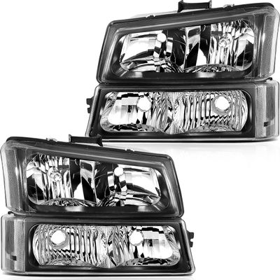 ECCPP Headlight Assembly Fit for Chevrolet Avalanche 1500 2003-2006