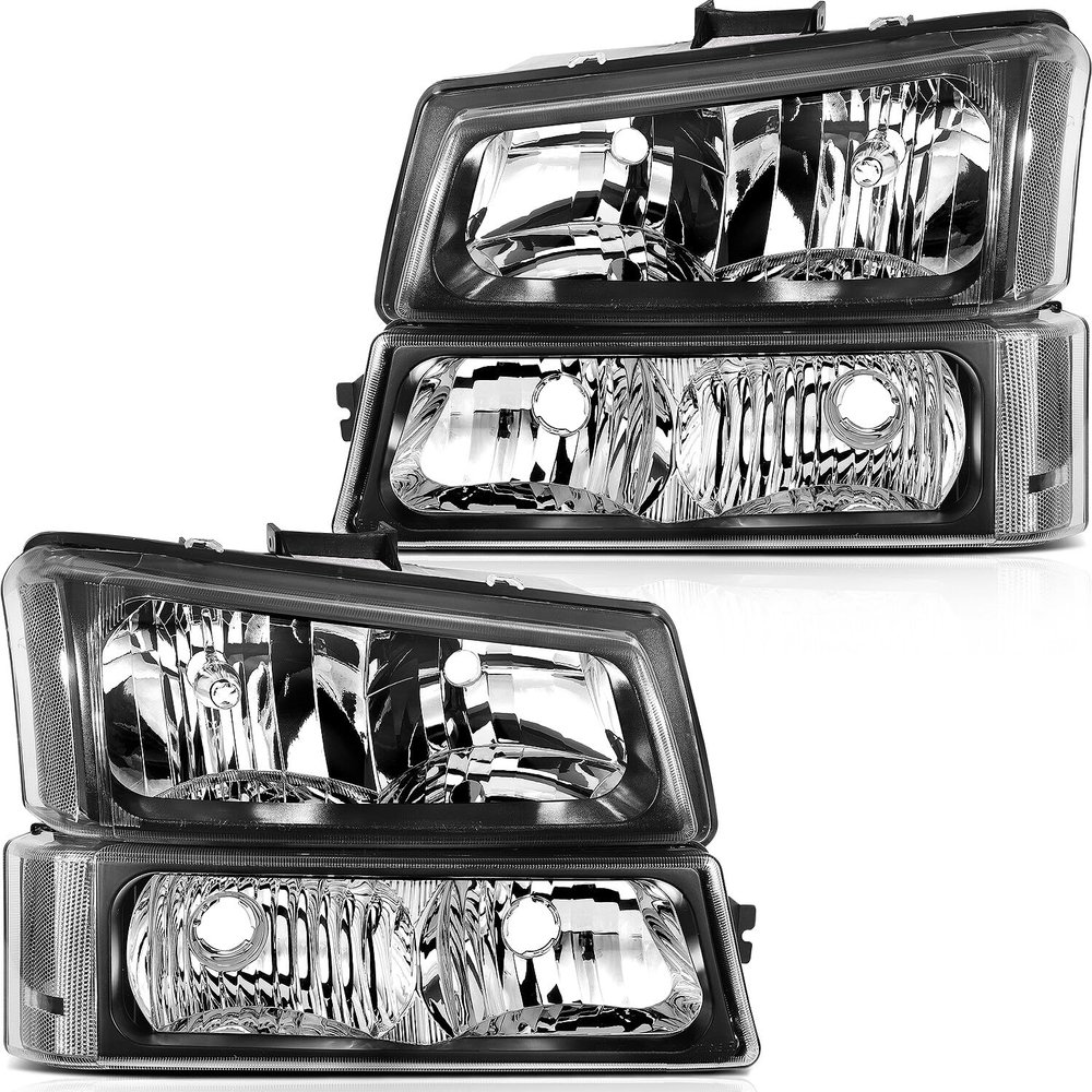 ECCPP Headlight Assembly Fit for Chevrolet Avalanche 1500 2003-2006