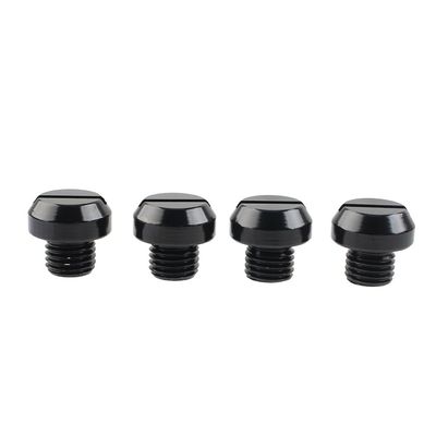FSFY Universal Motorcycle M10 X 1.25 Mirror Hole Plugs Bolt, Clockwise Reverse Mirror Hole Plug For Motorcycle, Scooter, ATVs, Dirt Bike, Bike, Electric Motorcycle, Black
