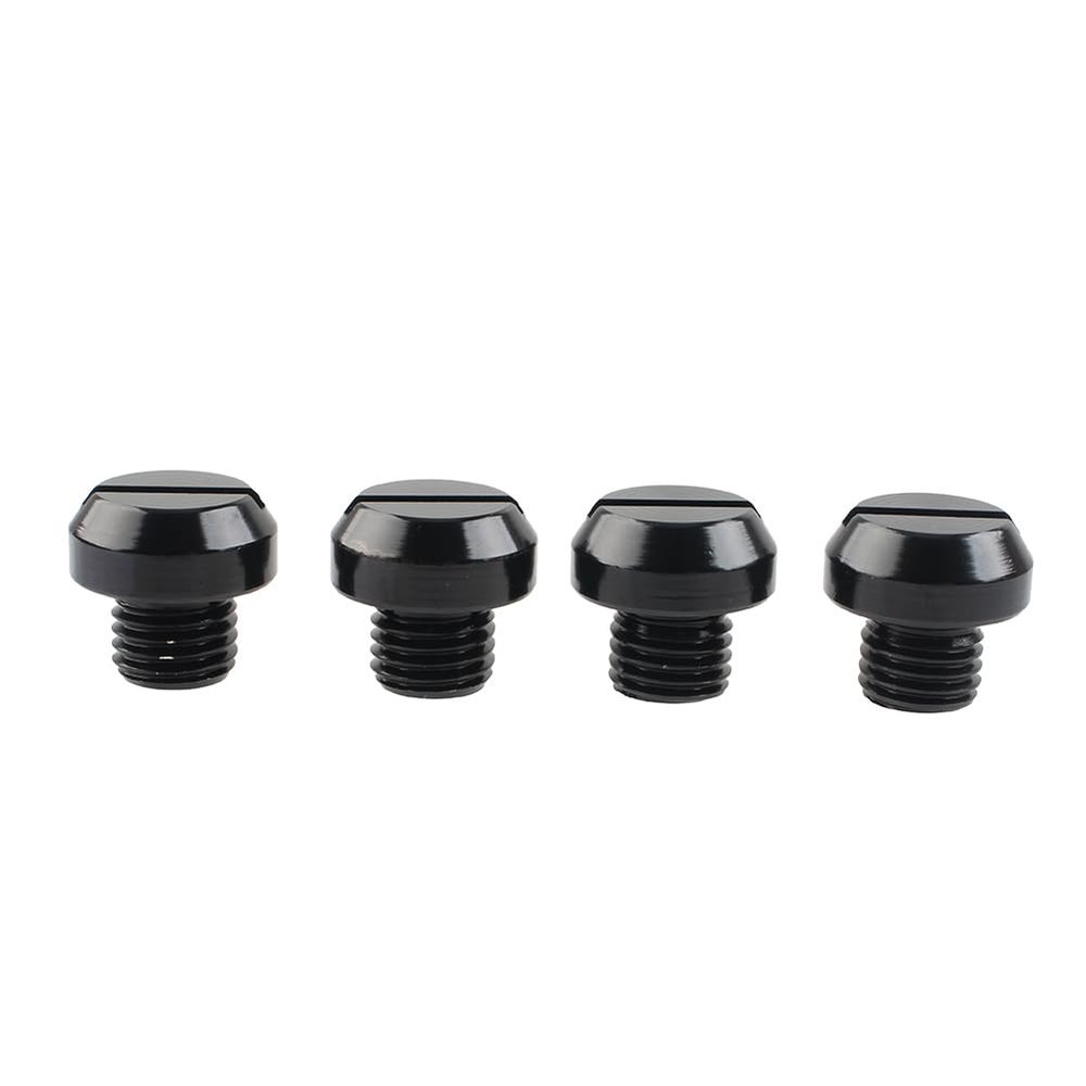 FSFY Universal Motorcycle M10 X 1.25 Mirror Hole Plugs Bolt, Clockwise Reverse Mirror Hole Plug For Motorcycle, Scooter, ATVs, Dirt Bike, Bike, Electric Motorcycle, Black