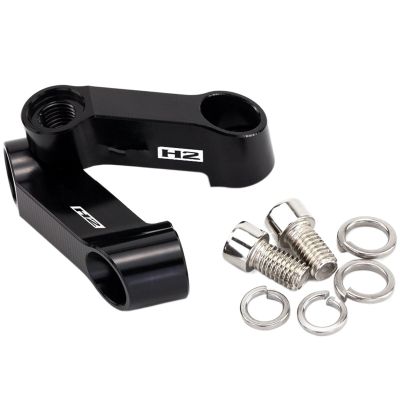 TCHAU Mirrors Bracket 1 Pair Motorbike Rearview Mirror Risers Extenders Extension Adapters for Kawasaki ZH2 ZH 2 Z H2 Z H 2 2019-2021 2020 (Color : Black)