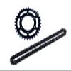 Medium Carbon Steel 32T High Speed Hub Chain Sprocket +40 Manganese Steel 68 Roller Chain for LOSI 1:4 Promoto-MX Motorcycle Dirt Bike RTR FXR LOS06000 LOS06002 Upgrade Parts view 1