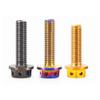304 Stainless Steel Titanium-Plated Hollow Flange External Hexagonal Screws, Titanium-Plated Screws, Body Screws, License Plate Screws, Motorcycle Screws M4, M5, M6, M8 (PVD Burnt Blue, M5x25mm) view 3
