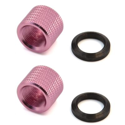 EQUIPTAC 1/2x28 Thread Protector Aluminum & Steel Washers 4 Pack, Multi-Color, Industrial Protective Cap Set