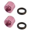 EQUIPTAC 1/2x28 Thread Protector Aluminum & Steel Washers 4 Pack, Multi-Color, Industrial Protective Cap Set view 1