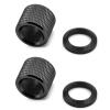EQUIPTAC 1/2x28 Thread Protector Aluminum & Steel Washers 4 Pack, Multi-Color, Industrial Protective Cap Set view 1