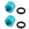 EQUIPTAC 1/2x28 Thread Protector Aluminum & Steel Washers 4 Pack, Multi-Color, Industrial Protective Cap Set view 1