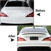 Lirun Rear Car Trunk Lid Wing, Roof Boot Window Spoiler Lip Tail Wing Exterior Decorate for Mercedes Benz CLA Class C117 CLA200 260 CLA45 2013 2014 2015 2016 2017 2018 2019, Carbon Black view 4