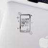 Decal Stickers of Happy New Year (Metallic Silver) (Set of 2) Premium Waterproof Vinyl Decal Stickers for Laptop Phone Accessory Helmet Car Window Mug Tuber Cup Door - ANDVER10c2213SI_102023 view 3
