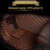 HLMATSM Custom car Floor mats fit for Infiniti Q50 Hybrid 2014-2023, Waterproof Anti Slip Compatible with Leather car mats (Black Wide Stripe) view 2