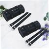 INOOMP 2pcs Motorcycle Saddlebags Saddlebag Synthetic Mounting Straps Side Bags for Electric Motorcycle Black view 2