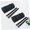 INOOMP 2pcs Motorcycle Saddlebags Saddlebag Synthetic Mounting Straps Side Bags for Electric Motorcycle Black view 3
