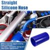uxcell 3" ID 6" Length 4-Ply Reinforced High Temp Straight Coupler Silicone Reducer Hose Blue for Car Intercooler Intake Piping view 2