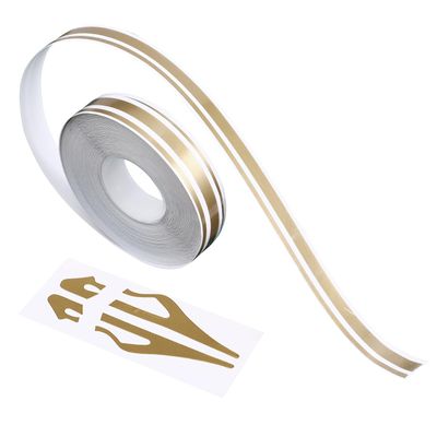 Gold Pinstripe Tape Decal Vinyl Pinstriping Tape for Vehicles Motorcycles Home Decor Musical Instruments Adhesive Painter Tape for Precision Stripes