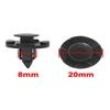 50Pcs 8mm Hole Retainer Clips Plastic Drive Rivets Flaps Bumper Fender Push Clips for Nissan view 3
