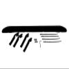 Bikegear Universal Windshield Fairing for Roof Racks - 40 inch - Long Noise Reducer Wind Fairing - Fairing Aerodynamic Air Deflector Kit -(Windshield Made of Aluminium) view 3