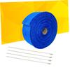 FAVOMOTO 2pcs Exhaust Wrap Tape for Car and Motorcycle High Temperature Fiber Insulation Ties Fitment for view 2