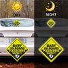 2Pack Baby On Board Sticker for Cars- Please Drive Safely High Intensity Reflective Waterproof Vinyl Baby Safety Car Signs for Rear, Side Windows, Bumpers view 2