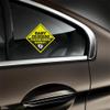 2Pack Baby On Board Sticker for Cars- Please Drive Safely High Intensity Reflective Waterproof Vinyl Baby Safety Car Signs for Rear, Side Windows, Bumpers view 4