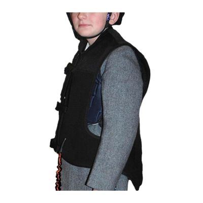 LMLTOP Children's Equestrian Airbag Vest Men's/Women's Airbag Vest for Equestrian Riding, Motorcycle Riding Equipment (Color : Black, Size : Small)