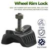 Size: 1.85" rubber Dirt Bike Wheel Rim Lock for Off-Road, Motocross, Motorcycle Rims By MOPASEN (1.85) view 2