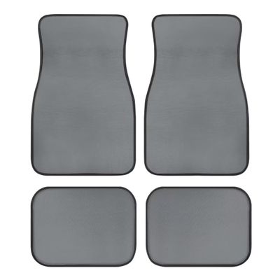 Allhaitong Grey Print Automotive Floor Mats All Weather Heavy-Duty Floor Mats for Cars, Universal Fit Full Set for Most Sedan, SUV, Truck Floor Mats