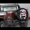 American Girl Messy Hair Bun Spare Tire Cover Tough Tire Wheel Soft Cover Waterproof Weatherproof Tire Protectors Universal Fit for RV SUV Truck Motorhome Camper Travel Trailer 14" 15" 16" 17" view 2