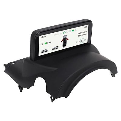 Head Up Display Digital Virtual Cockpit for Model Y/3 Ultra Mini Screen Display Embedded Design HUD Speedometer Car Dashboard Panel LCD Screen (lntel CPU)