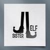 Decal Stickers of Sister Elf (Black) (Set of 2) Premium Waterproof Vinyl Decal Stickers for Laptop Phone Accessory Helmet Car Window Mug Tuber Cup Door Wall Decoration - ANDVER1d10113BL_1023 view 1