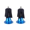 2Pcs Blue Aluminum Bike Handlebar Bar End Plugs, Mountain Bicycle Cycling Rubber Handlebar 17-22mm End Stopper Plugs Caps Bike Grips for Road Bicycle Grip Mountain Sports and Outdoors view 1