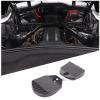 Hudiriy ABS Rear Strut Tower Covers Compatible with Corvette C8 2020-2023, ABS Plastic Engine Bay Shock Protection Panel Cover Trim, Engine Accessories (Carbon Fiber Pattern) view 1