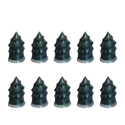 Cryfokt 10PCS Tire Repair Nails Kit, Fast Vacuum Tire Fix Screw Plug Kit Self Service Tire Repair Spiral Rubber Screws, Puncture Repair Tools for Auto car Motorcycle ATV Truck Tractor (1)