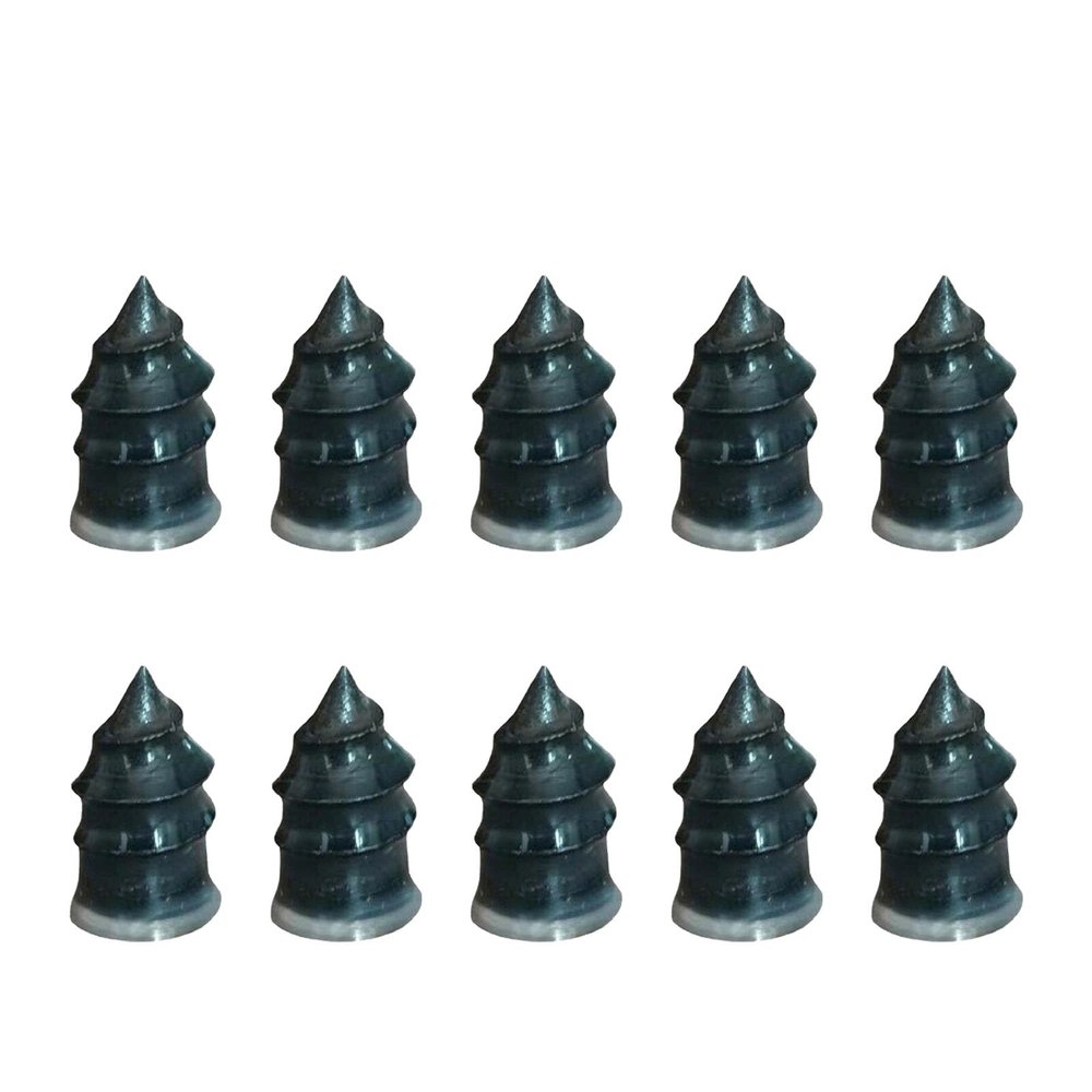 Cryfokt 10PCS Tire Repair Nails Kit, Fast Vacuum Tire Fix Screw Plug Kit Self Service Tire Repair Spiral Rubber Screws, Puncture Repair Tools for Auto car Motorcycle ATV Truck Tractor (1)