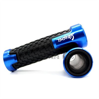 Motorcycle 22mm CNC Aluminum Rubber Gel Handle Bar Hand Grips for Vespa GT LT LX GTS GTV 300 250 125 200 Primavera Sprint 150 (Color : Blue)