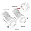 Motorcycle 22mm CNC Aluminum Rubber Gel Handle Bar Hand Grips for Vespa GT LT LX GTS GTV 300 250 125 200 Primavera Sprint 150 (Color : Blue) view 3