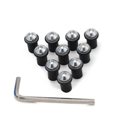 Fairing Bolt Kit Screws Nuts Washers Mounting Kits Windscreen Bolts Fit for Ducati 959/1299 /959s/1098/848/1198 Windscreen Bolts Windshield Screw Kits (Silver)