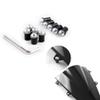 Fairing Bolt Kit Screws Nuts Washers Mounting Kits Windscreen Bolts Fit for Ducati 959/1299 /959s/1098/848/1198 Windscreen Bolts Windshield Screw Kits (Silver) view 2