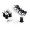 Fairing Bolt Kit Screws Nuts Washers Mounting Kits Windscreen Bolts Fit for Ducati 959/1299 /959s/1098/848/1198 Windscreen Bolts Windshield Screw Kits (Silver) view 3