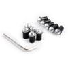 Fairing Bolt Kit Screws Nuts Washers Mounting Kits Windscreen Bolts Fit for Ducati 959/1299 /959s/1098/848/1198 Windscreen Bolts Windshield Screw Kits (Silver) view 4