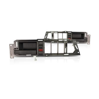 For Chevy C3500 1988-1994 Interior Door Handle Driver and Passenger Side Pair | Front/Rear | Black | Plastic | With Case | With Door Lock Button | Scottsdale/Silverado/Cheyenne | GM1352104, GM1353104